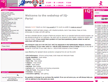 Tablet Screenshot of iq-parts-shop.nl